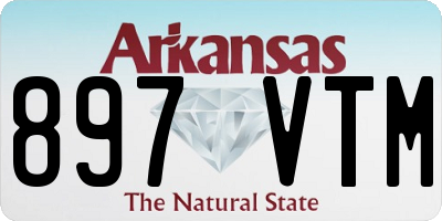 AR license plate 897VTM
