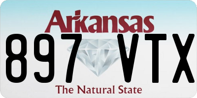 AR license plate 897VTX