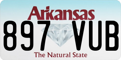 AR license plate 897VUB