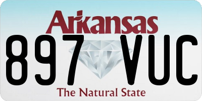 AR license plate 897VUC