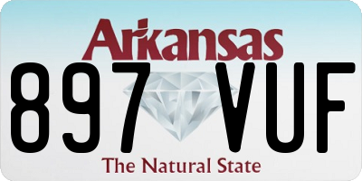 AR license plate 897VUF