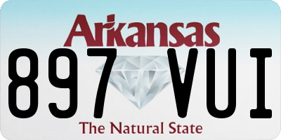 AR license plate 897VUI