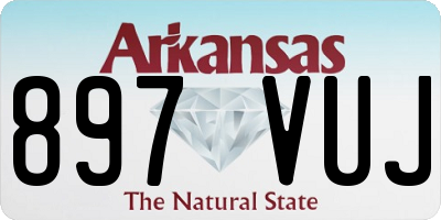 AR license plate 897VUJ