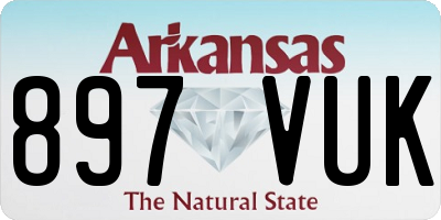 AR license plate 897VUK