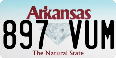 AR license plate 897VUM