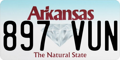 AR license plate 897VUN