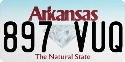 AR license plate 897VUQ