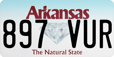AR license plate 897VUR
