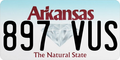 AR license plate 897VUS