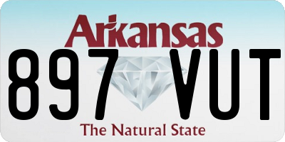 AR license plate 897VUT
