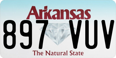 AR license plate 897VUV