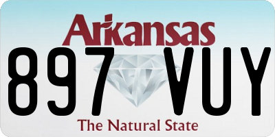 AR license plate 897VUY