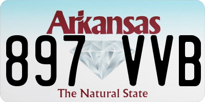 AR license plate 897VVB