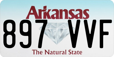 AR license plate 897VVF