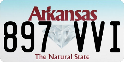 AR license plate 897VVI