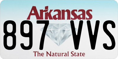 AR license plate 897VVS
