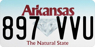 AR license plate 897VVU