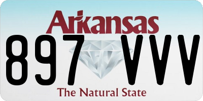 AR license plate 897VVV