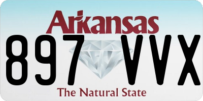 AR license plate 897VVX