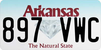 AR license plate 897VWC