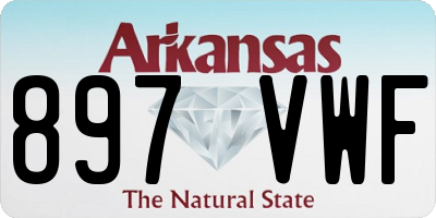 AR license plate 897VWF