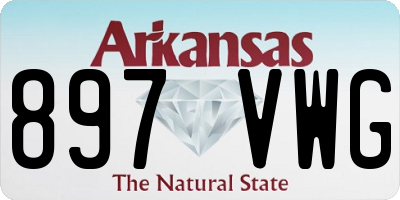 AR license plate 897VWG