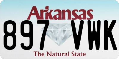 AR license plate 897VWK