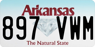 AR license plate 897VWM