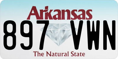 AR license plate 897VWN