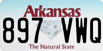 AR license plate 897VWQ