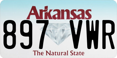 AR license plate 897VWR