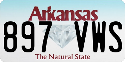 AR license plate 897VWS