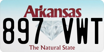 AR license plate 897VWT