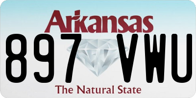 AR license plate 897VWU
