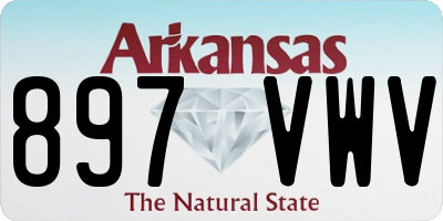 AR license plate 897VWV