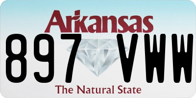 AR license plate 897VWW