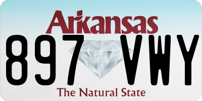 AR license plate 897VWY
