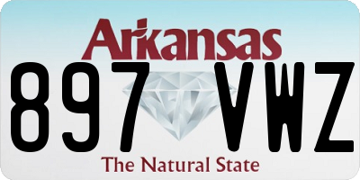 AR license plate 897VWZ