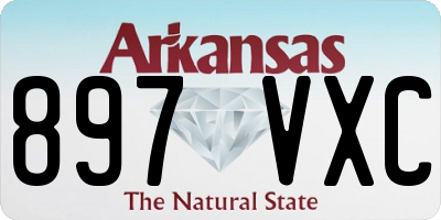 AR license plate 897VXC