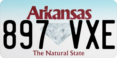 AR license plate 897VXE