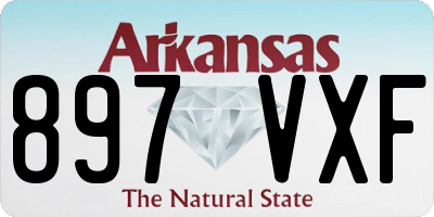 AR license plate 897VXF