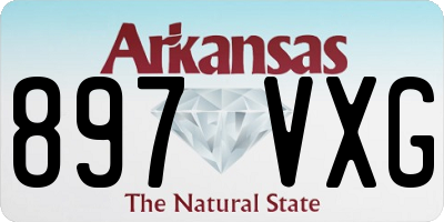 AR license plate 897VXG