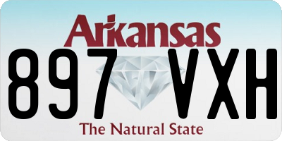 AR license plate 897VXH