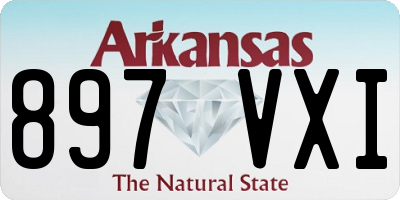 AR license plate 897VXI