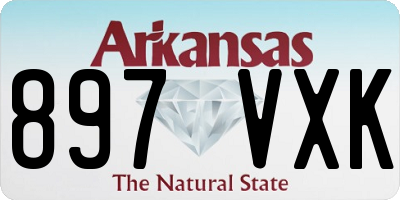 AR license plate 897VXK