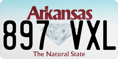 AR license plate 897VXL