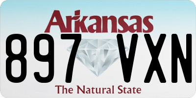 AR license plate 897VXN