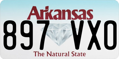 AR license plate 897VXO