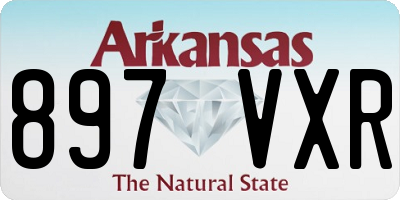 AR license plate 897VXR