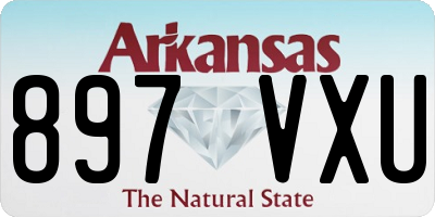AR license plate 897VXU